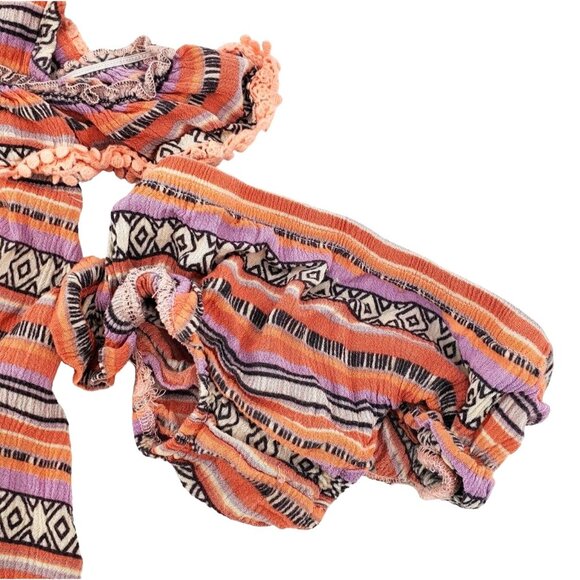 New 12M Jessica Simpson Baby Dress Outfit Ruffle Cold-Shoulder Diaper Cover - Picture 4 of 11